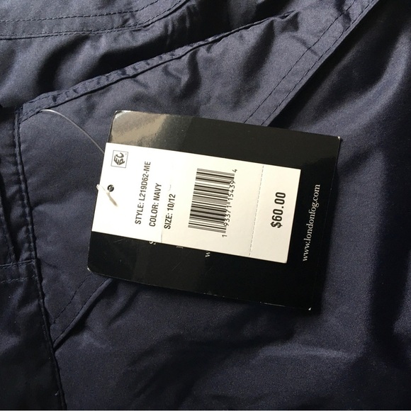 LONDON FOG  Boy's navy blue Classic Heavyweight Snow Pants Sz 10-12 ) Unisex - Picture 3 of 5